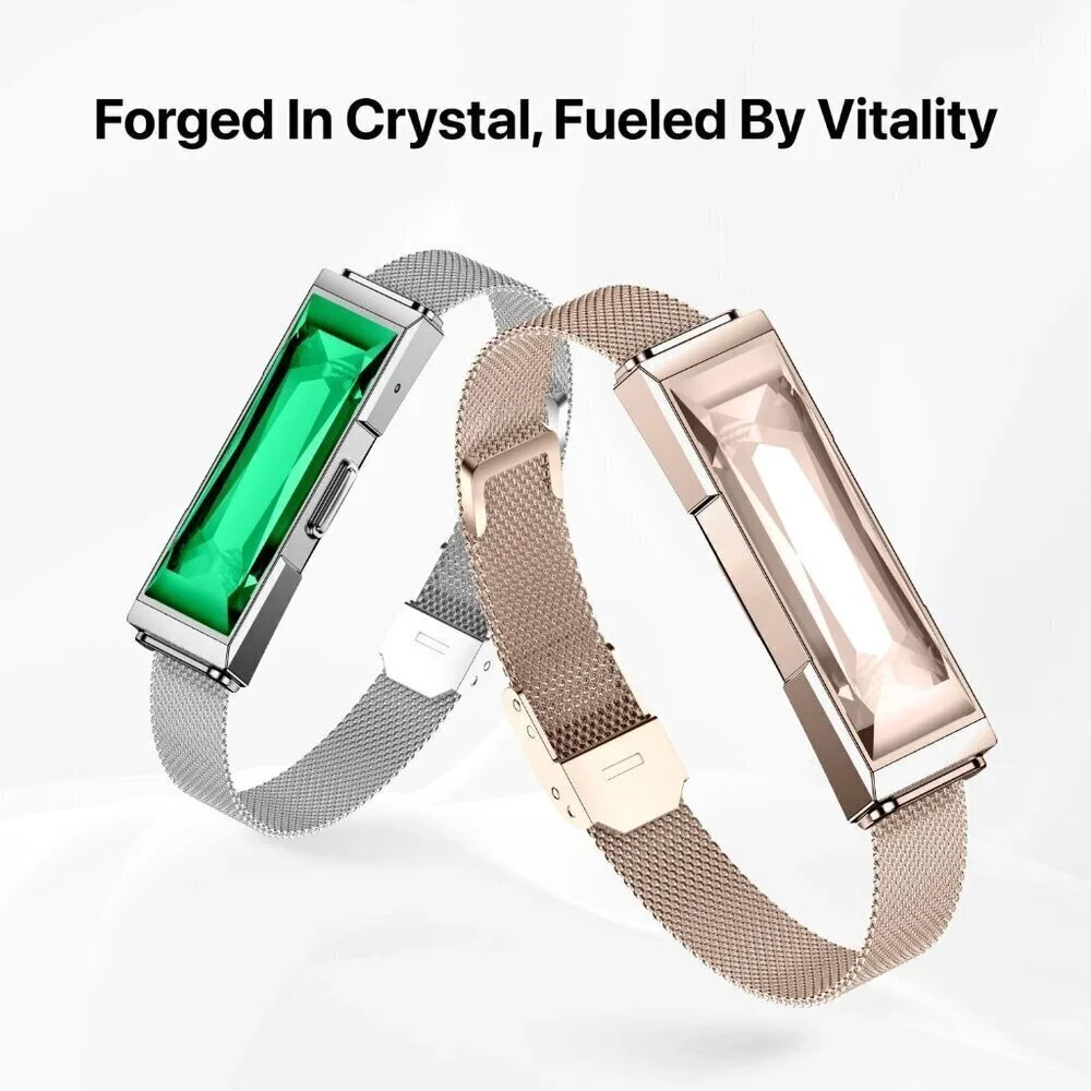 Smart Health Wristband, Wearable Activity & Fitness Tracker Band - Rose Gold